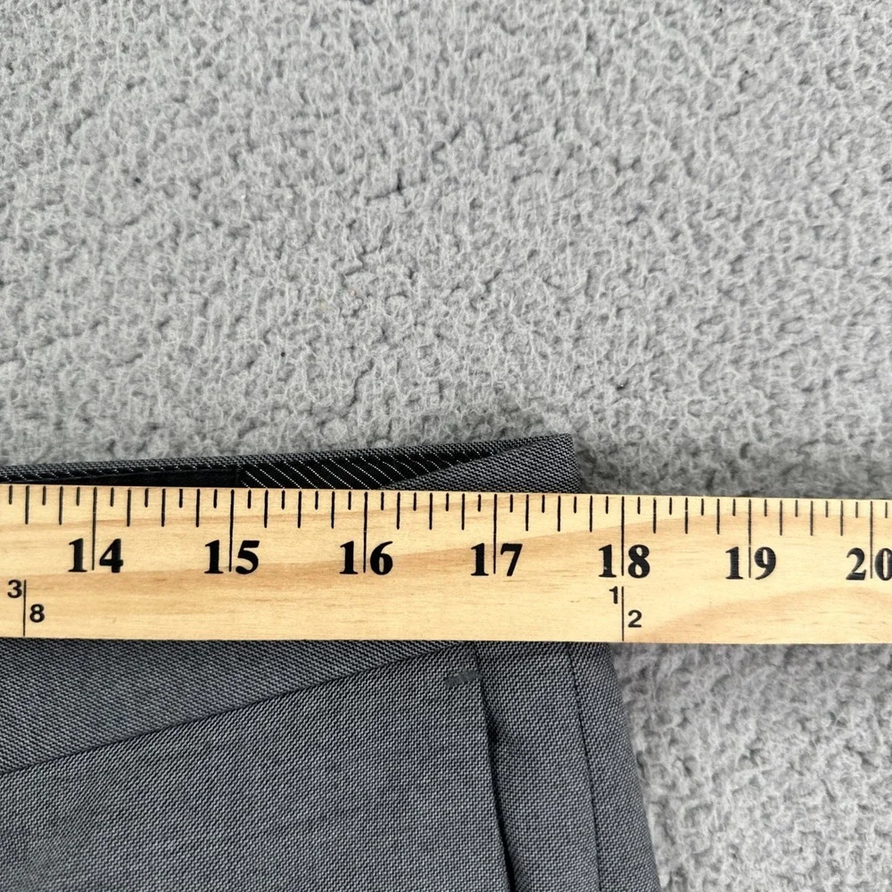 Banana Republic Slim Fit Dress Pants Men 34x34 Grey Sharkskin Stretch Preppy‎